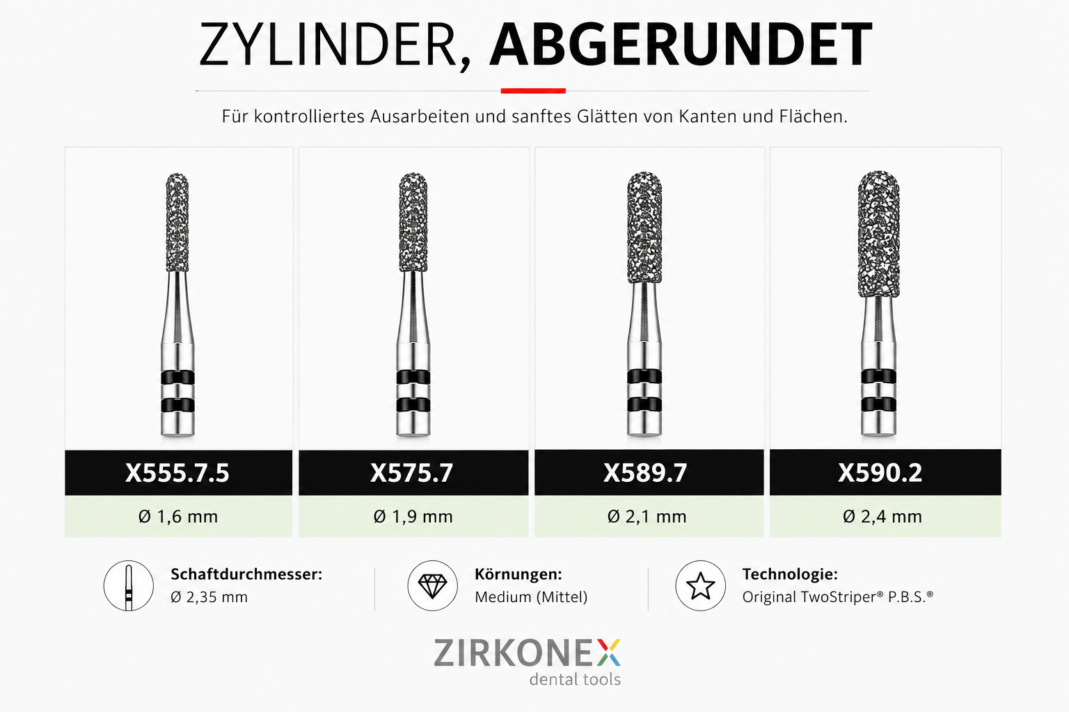 Two Striper Zylinder Abgerundet HP